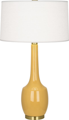 Robert Abbey - SU701 - One Light Table Lamp - Delilah - Sunset Yellow Glazed Ceramic