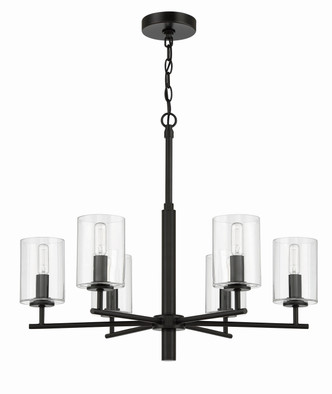 Hailie Six Light Chandelier (55626-FB)