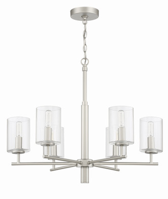 Hailie Six Light Chandelier (55626-SN)