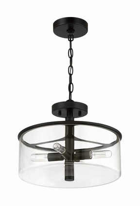 Hailie Four Light Convertible Semi Flush (55654-FB)