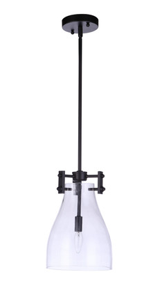 Craftmade - 55891-FB - One Light Mini Pendant - Chardonnay - Flat Black