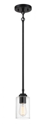 Craftmade - 56091-FB - One Light Mini Pendant - Stowe - Flat Black
