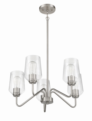 Shayna Five Light Chandelier (56125-BNK)
