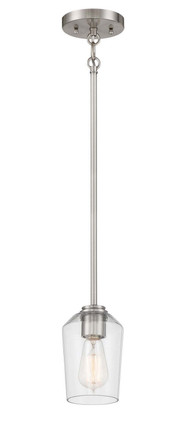 Craftmade - 56191-BNK - One Light Mini Pendant - Shayna - Brushed Polished Nickel