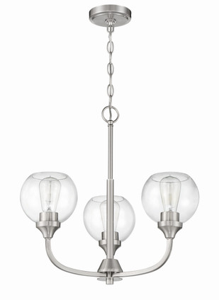 Glenda Three Light Chandelier (56223-BNK)
