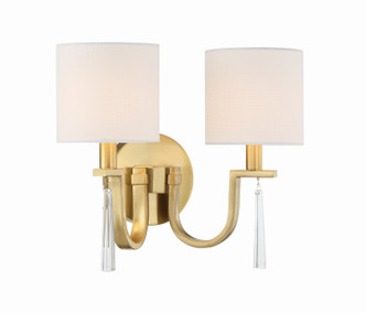 Fortuna Two Light Wall Sconce (58262-SB)