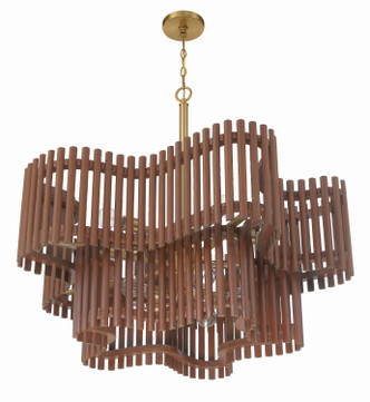 Freeform Ten Light Chandelier (58410-SBWAL)