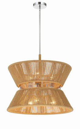 Serena Six Light Pendant (58596-CHWAL)