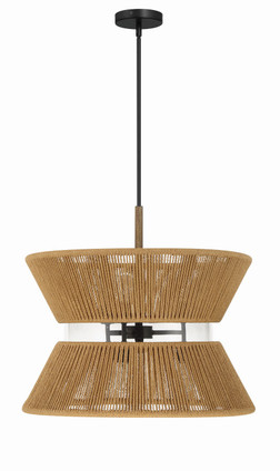 Serena Six Light Pendant (58596-FBWAL)