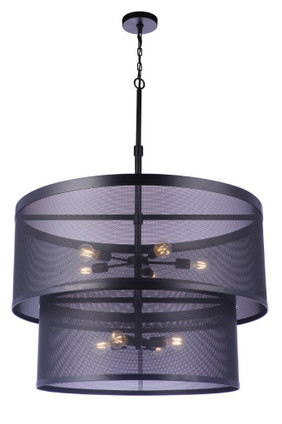 Mesh Nine Light Pendant (58999-FB)