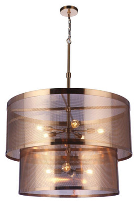 Mesh Nine Light Pendant (58999-SB)