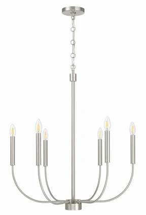 Traci Six Light Chandelier (59826-BNK)