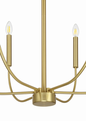 Traci Six Light Chandelier (59826-SB)