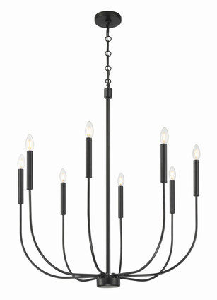 Craftmade - 59828-FB - Eight Light Chandelier - Traci - Flat Black