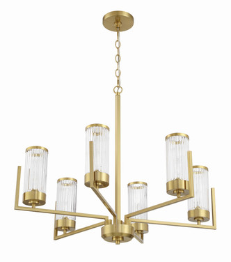 Whittley Six Light Chandelier (60126-SB)