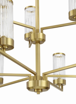 Whittley Nine Light Chandelier (60129-SB)