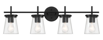 Craftmade - 60404-FB - Four Light Vanity - Connell - Flat Black