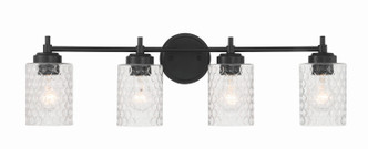 Craftmade - 60504-FB - Four Light Vanity - Claire - Flat Black