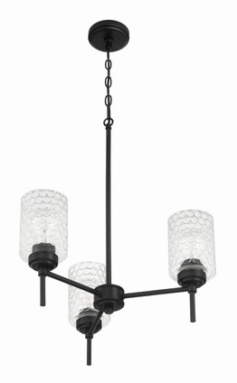 Claire Three Light Chandelier (60523-FB)