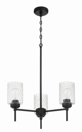 Claire Three Light Chandelier (60523-FB)