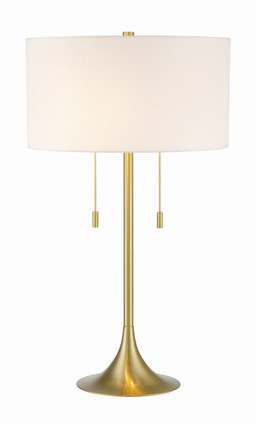 Craftmade - 87003SB-T - Two Light Table Lamp - Neely - Satin Brass