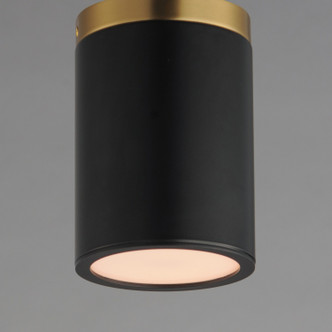 Dapper One Light Flush Mount (59700WTBKAB)
