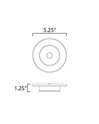Caldera LED Flush Mount (86211WT)