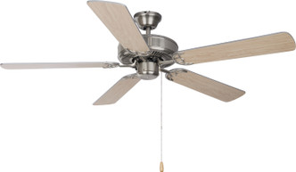 Maxim - 89905SNSM - 52 Ceiling Fan - Basic-Max - Satin Nickel / Silver / Maple