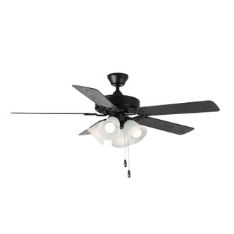 Maxim - 89907FTBKWP - 52 Ceiling Fan - Basic-Max - Black / Walnut / Pecan