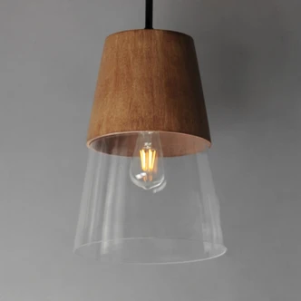 Carpenter One Light Mini Pendant (91622CLWNBK)