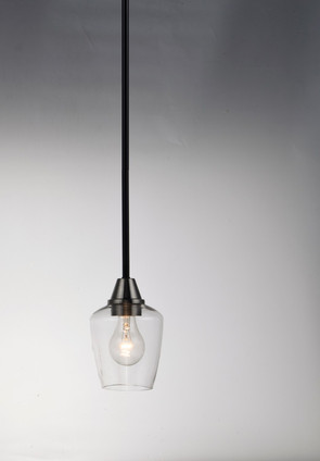 Goblet One Light Mini Pendant (96120CLBKSN)