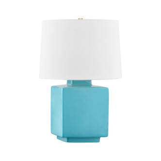 Hudson Valley - L8821-AGB/CTQ - One Light Table Lamp - Hawley - Aged Brass/ Ceramic Gloss Turquoise