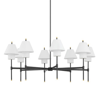 Hudson Valley - PI1899808-AGB/DB - Eight Light Chandelier - Glenmoore - Aged Brass