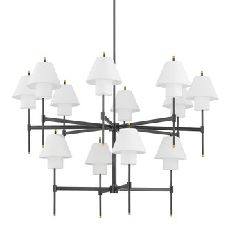Hudson Valley - PI1899812-AGB/DB - 12 Light Chandelier - Glenmoore - Aged Brass
