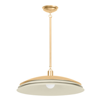 Hudson Valley - 1272-VGL/SSD - One Light Pendant - Oneida - Vintage Gold Leaf