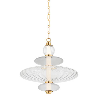 Hudson Valley - 2619-AGB - LED Pendant - Williams - Aged Brass