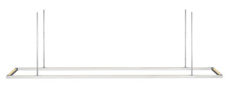 Visual Comfort Modern - 700LSSTG84PSS-LED927-277 - LED Linear Suspension - Stagger - Polished Stainless Steel