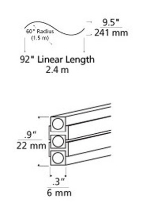Visual Comfort Modern - 700MO2BHSC60S - Two Circuit MonoRail - Horizontal - Satin Nickel