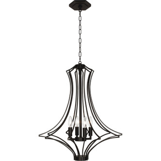 Robert Abbey - Z467 - Four Light Chandelier - Grace - Deep Patina Bronze