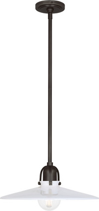 Robert Abbey - Z615 - One Light Pendant - Rico Espinet Arial - Deep Patina Bronze