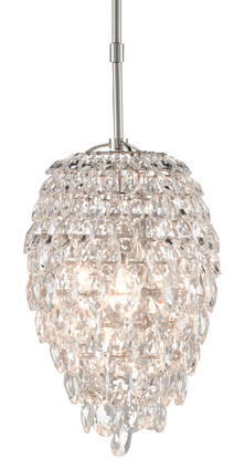 Currey and Company - 9000-0617 - One Light Pendant - Aisling Collection - Polished Nickel
