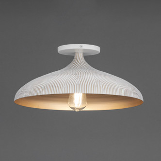Fleur One Light Flush Mount (10910WTGLD)