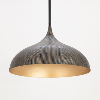 Fleur One Light Pendant (10914BKGLD)