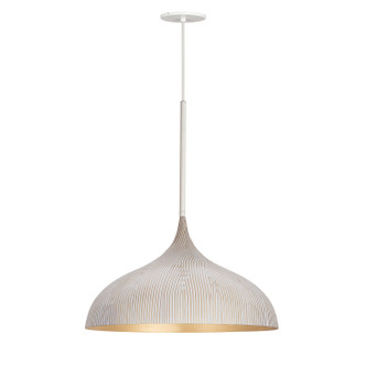 Maxim - 10914WTGLD - One Light Pendant - Fleur - White/Gold