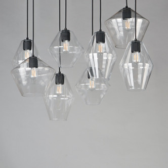 Geode Eight Light Pendant (21339CLBK)