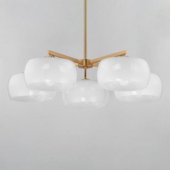 Glazed Five Light Chandelier (26145WTNAB)