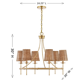 Ashbury Six Light Chandelier (1-3961-6-322)