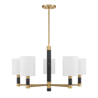 Savoy House - 1-4606-5-322 - Five Light Chandelier - Conrad - Warm Brass