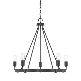 Capital Lighting - 420061MB - Five Light Chandelier - Tanner - Matte Black