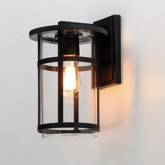Clyde Vivex One Light Outdoor Wall Sconce (40623CLBK)